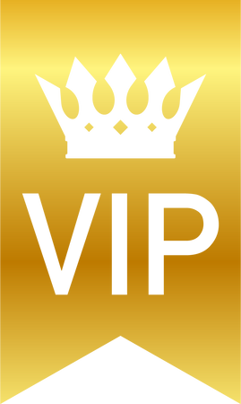 Gold VIP club label